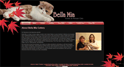 Desktop Screenshot of bellamiacattery.com